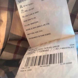 Plumífero Burberry Mujer Marrón con Capucha