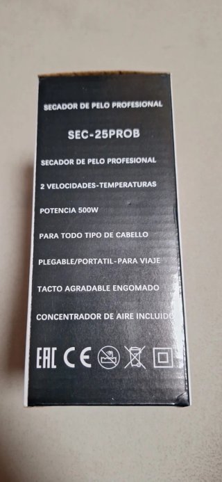 Mini secador de pelo EURO TEC plegable