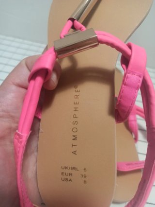 Sandalias Fucsia Neón Atmosphere Talla 39