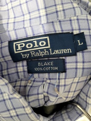 Camisa Polo Ralph Lauren cuadros azul Talla L