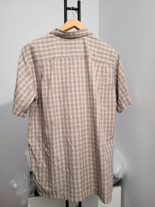 Camisa Columbia Cuadros Manga Corta Talla L