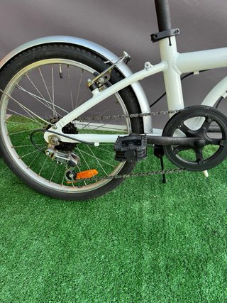 Bicicleta Aluminio Plegable Blanca