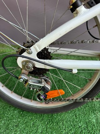 Bicicleta Aluminio Plegable Blanca