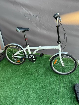 Bicicleta Aluminio Plegable Blanca