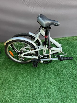 Bicicleta Aluminio Plegable Blanca