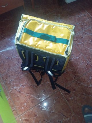 Mochila Glovo Amarilla y Verde