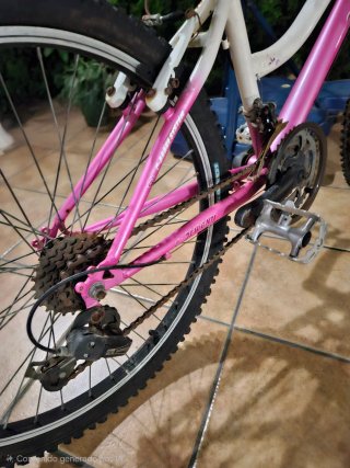 Bicicleta Infantil Rosa y Blanca