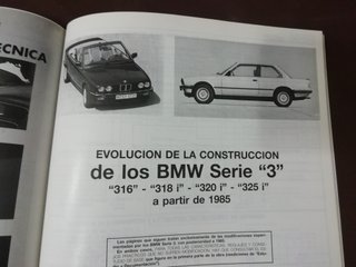 BMW E30 E 30 SERIE 3 MANUAL DE TALLER 316 318 325