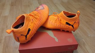 Zapatillas Fútbol Puma Future 8 Naranja/Morado