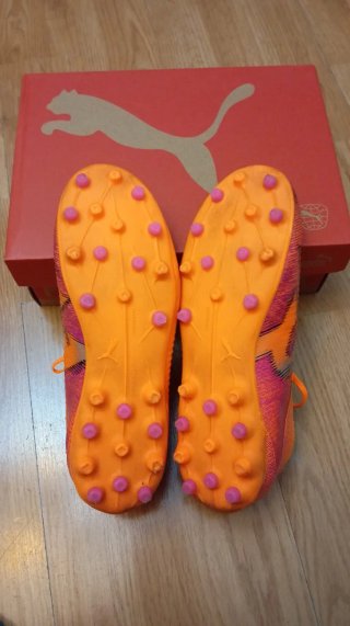 Zapatillas Fútbol Puma Future 8 Naranja/Morado