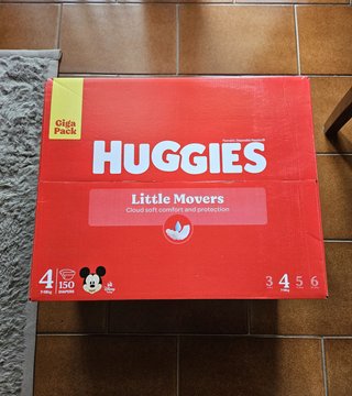 150 Pannolini Huggies Little Movers Taglia 4