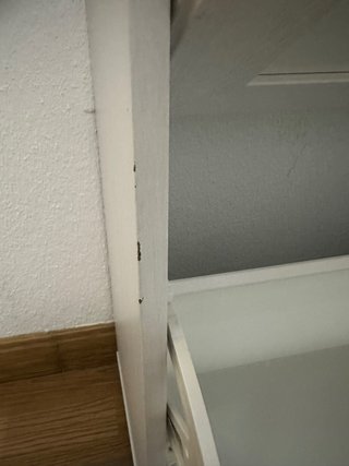 Zapatero blanco de madera
