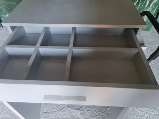ULTIMOS DIAS..Armario auxiliar gris con cajón y pu