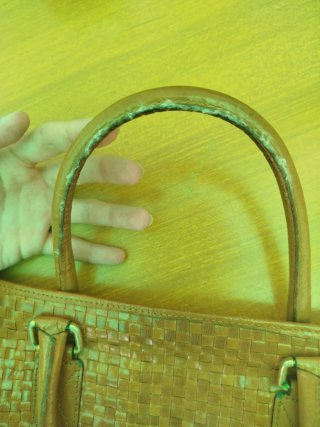 Borsa Fendi Vintage in Pelle Intrecciata Marrone