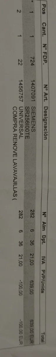 Lavavajillas Siemens sr256100te