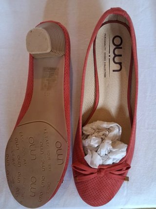Manoletinas rojas talla 41