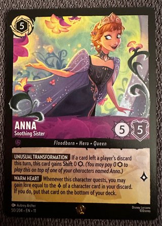 Carta Disney Lorcana Anna 50/204 EN