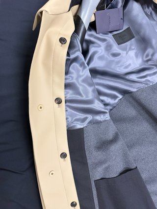 Prada Rubberized Coat Beige