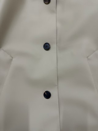 Prada Rubberized Coat Beige