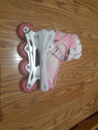 Patines rosas con luces LED