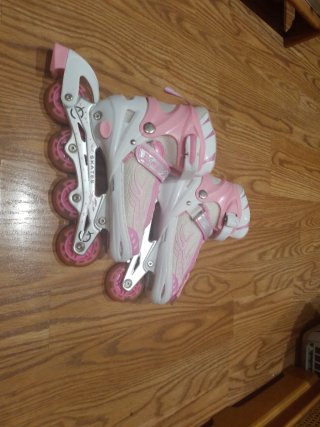 Patines rosas con luces LED