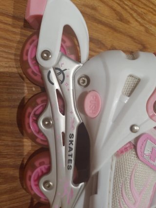 Patines rosas con luces LED