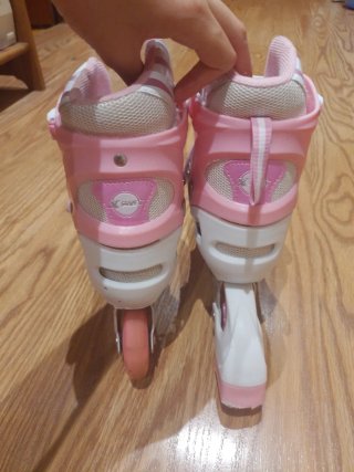 Patines rosas con luces LED