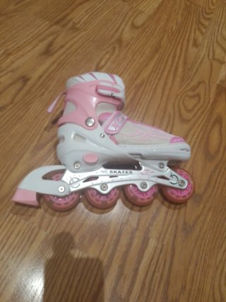 Patines rosas con luces LED