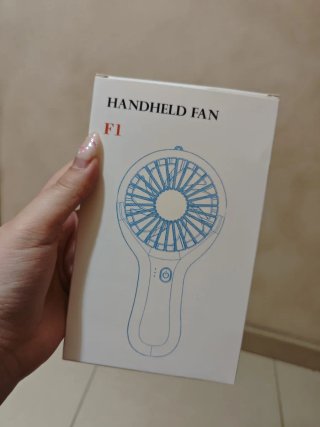 Ventilatore portatile ricaricabile blu