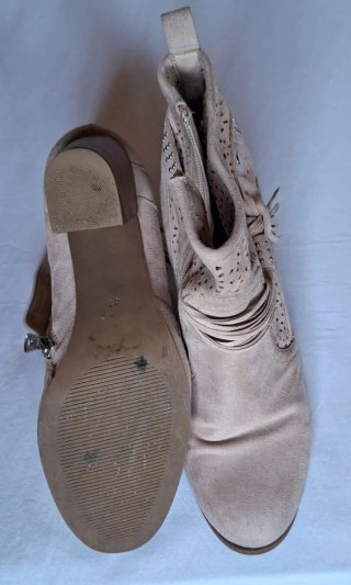 Botines Beige/Rosa Talla 41