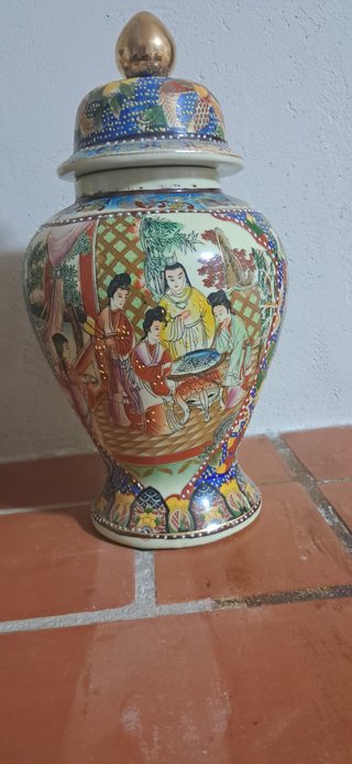 Juego 3 Jarrones Porcelana Chinos
