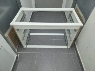 Cajonera Pax Ikea Blanca con Tapa de Cristal
