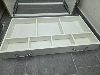 Cajonera Pax Ikea Blanca con Tapa de Cristal