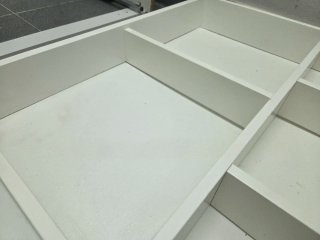 Cajonera Pax Ikea Blanca con Tapa de Cristal