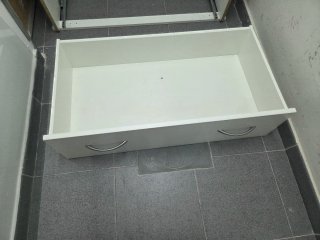 Cajonera Pax Ikea Blanca con Tapa de Cristal
