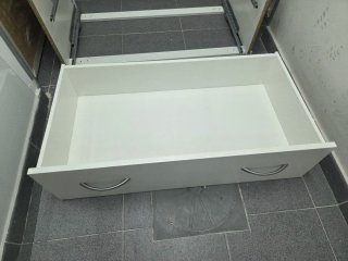 Cajonera Pax Ikea Blanca con Tapa de Cristal