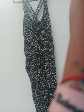 Lote Vestido Lunares y Mono Estampado Talla M
