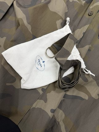 Prada Camouflage Utility Shirt Jacket