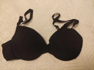 Sujetador negro mujer