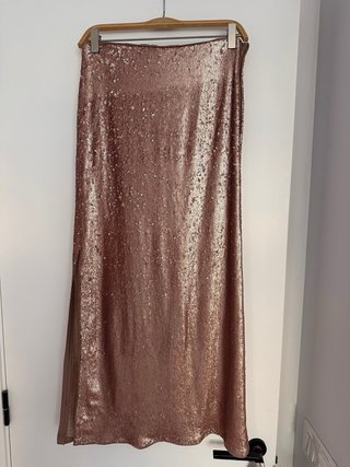 Falda Zara Lentejuelas Talla S