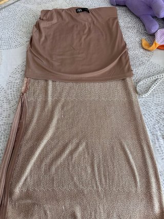 Falda Zara Lentejuelas Talla S