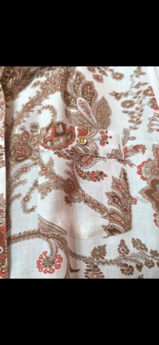 Camisa estampada amplia