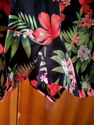 Conjunto Top Negro y Short Estampado Floral