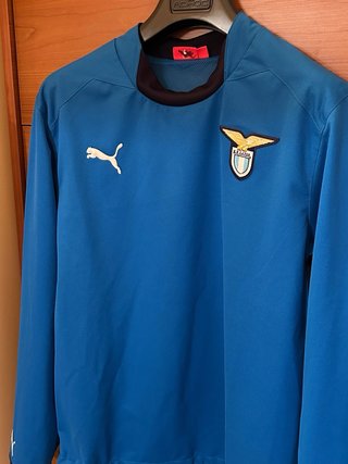 Felpa Lazio Calcio x Puma Blu Autentica