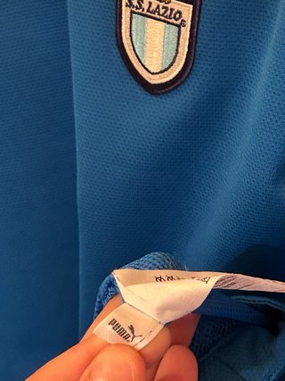 Felpa Lazio Calcio x Puma Blu Autentica