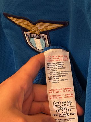 Felpa Lazio Calcio x Puma Blu Autentica
