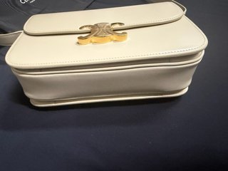 Celine Medium Light Yellow Triomphe Bag