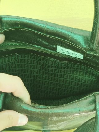 Borsa Fendi Vintage in Pelle Marrone