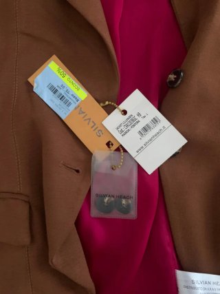 Giacca Silvian Heach Marrone Fodera Fucsia L