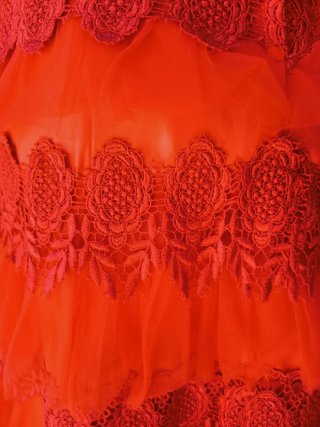 Vestido de fiesta rojo largo